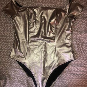 Silver bodysuit